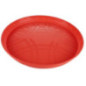 tavă rotundă cu bordură din plastic roșie pentru servire