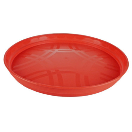 Tavă de servit rotundă din plastic cu margine înălțată, pentru transportul băuturilor în baruri, cafenele și restaurante, 32 cm