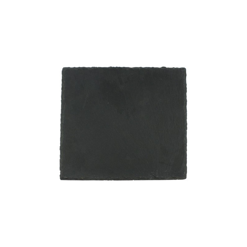 Farfurie pătrată din ardezie, plată, tip platou, ideală pentru aperitive, sushi, brânzeturi sau prăjituri, 20x20 cm