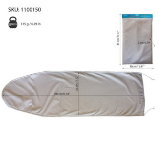 husă de schimb pentru masa de călcat cu detalii vizuale despre ambalaj caracteristici și dimensiuni