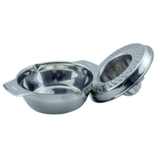 storcător manual din inox pentru citrice cu sită pentru sâmburi și recipient colector