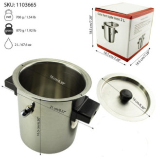 oală de lapte cu capac și informații despre ambalaj greutate capacitate și dimensiuni