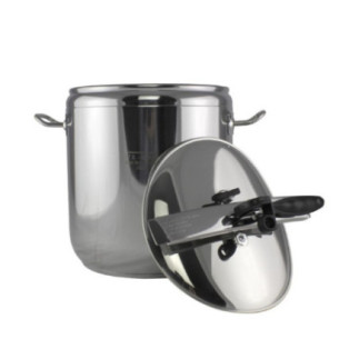 Oală sub presiune din Inox, pentru gătire rapidă cu supapă de siguranță și etanșare perfectă, capacitate mare, cuctă 17L