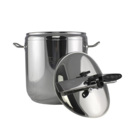 Oală sub presiune din Inox, pentru gătire rapidă cu supapă de siguranță și etanșare perfectă, capacitate mare, cuctă 17L