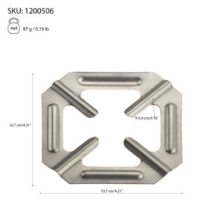 Grilaj metalic pentru aragaz, potrivit pentru plite și arzătoare cu flacăra, ajută la stabilitatea vaselor de gătit