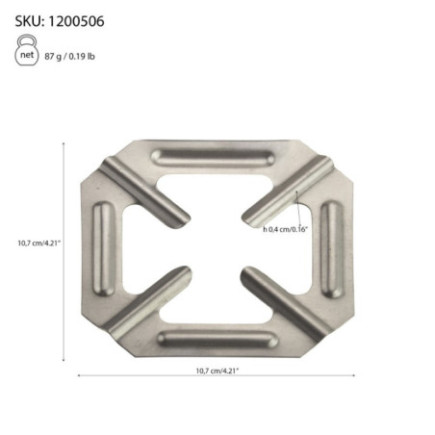 Grilaj metalic pentru aragaz, potrivit pentru plite și arzătoare cu flacăra, ajută la stabilitatea vaselor de gătit