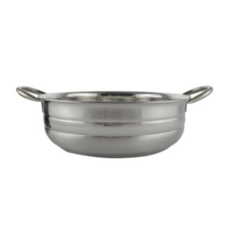 set friteuză inox cu sită metalică pentru prăjire în baie de ulei