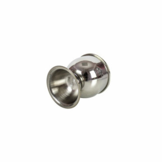 suport pentru ou fiert cu detaliu pe bază rotundă și stabilă din inox
