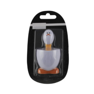 suport pentru ou fiert cu linguriță în ambalaj cartonat cu blister de plastic transparent