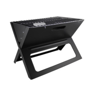 gril metalic pliabil negru pentru picnic sau camping