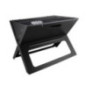gril metalic pliabil negru pentru picnic sau camping