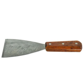 Racletă de bucătărie pentru gătit pe plită încinsă, cu lamă inox și mâner de lemn, perfectă pentru rașchetat și curățat grătarul