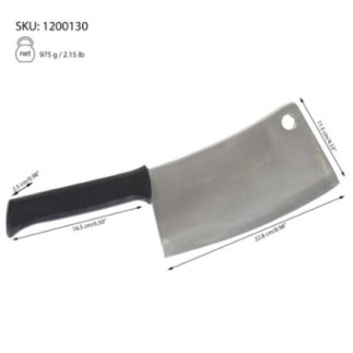 satâr profesional pentru măcelar cu detalii despre dimensiuni și greutate