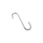 cârlig rezistent din inox în formă de S cu vârf ascuțit pentru agățat carnea în carmangerii