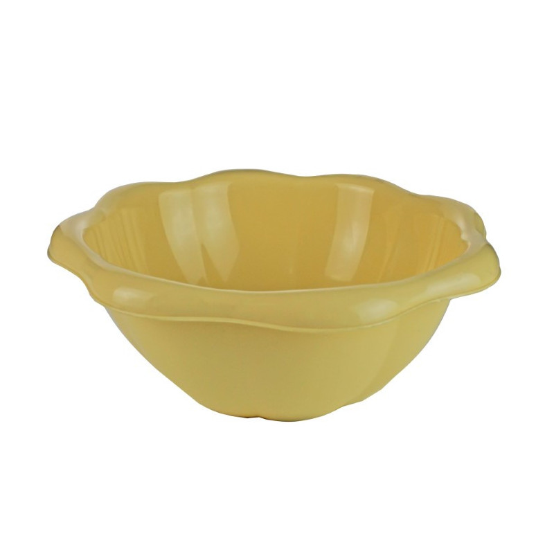 Castron rotund din plastic rezistent ideal pentru servirea salatelor pastelor sau a fructelor compatibil cuptor cu microunde, 2L