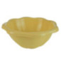 castron rotund din plastic cu margini ondulate pentru servit la masă