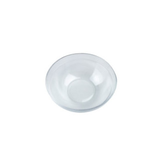 mini bol din sticlă transparentă văzut de sus