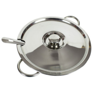 supieră cu capac și polonic inclus toate din oțel inoxidabil