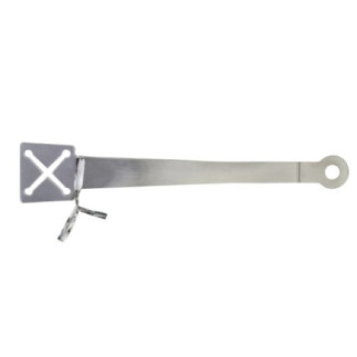 clește mic din inox pentru servit cuburi de gheață sau de zahăr