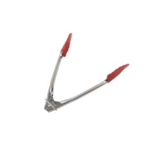 clește de bucătărie din inox cu vârfuri antiaderente din silicon