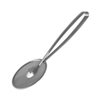 clește cu strecurătoare cu sită fină pentru scurs ulei prăjit și etichetă din carton