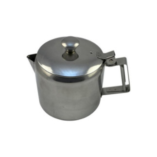 cană joasă din inox cu cioc pentru turnare capac și mâner pentru lapte