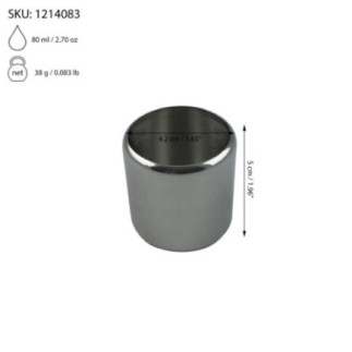 căniță pentru lapte din inox cu informații despre dimensiuni și capacitate
