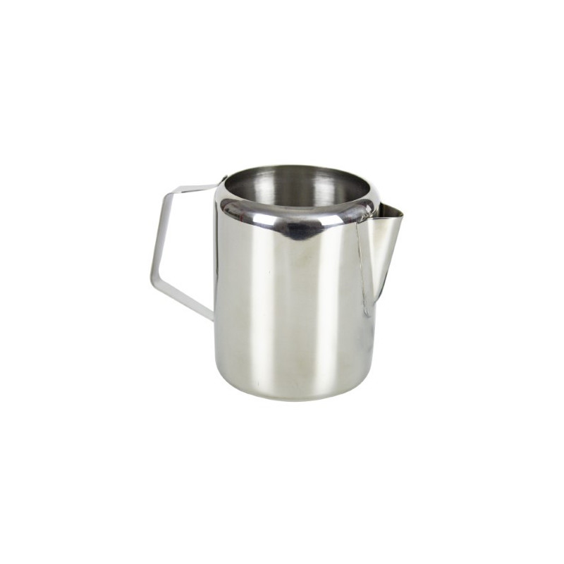 Latieră inox pentru lapte, cu cioc de turnare și mâner, ideală pentru prepararea cafelei, spumarea laptelui și cappuccino 700 ml