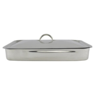 tavă profesională din oțel inoxidabil pentru cuptor cu capac