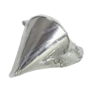 pâlnie de patiserie din inox pentru distribuit sosuri în ambalaj punga transparentă