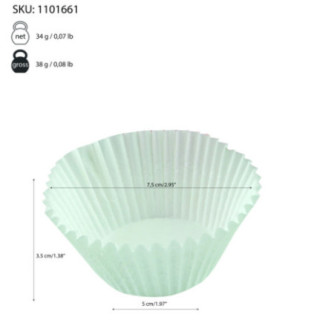 hârtie de copt prăjituri rotundă cu margini ondulate și specificații despre dimensiuni