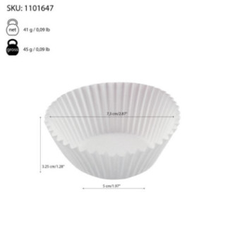 hârtie cerată pentru copt prăjituri tip coșuleț și informații despre dimensiuni