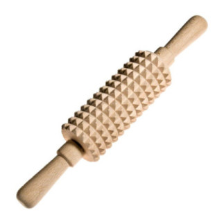 sucitoare pentru frăgezit alimente din lemn cu două mânere